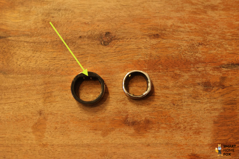 Man sieht den Circular Ring und den Oura Ring.